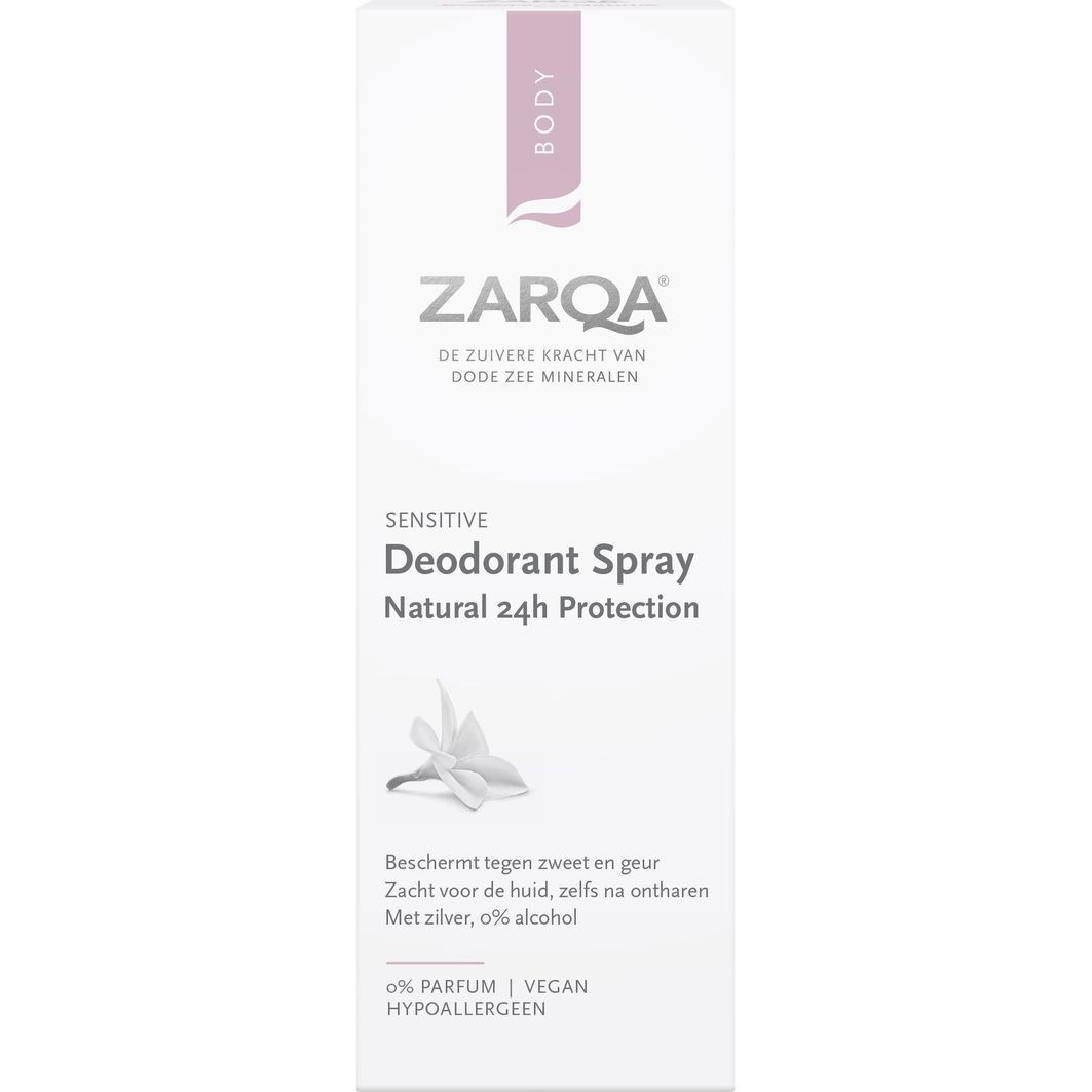 ZARQA Deodorant Sensitive Deodorant Spray Natürlicher 24-Stunden-Schutz - 50 ml