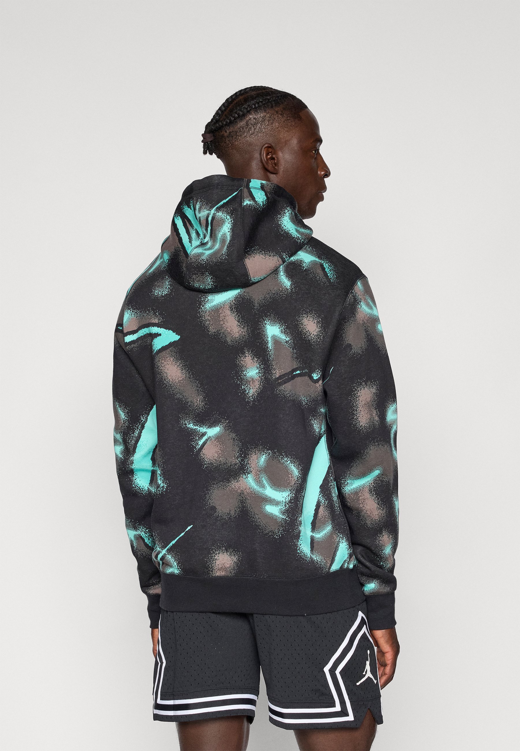 JA MORANT CLUB HOODIE - Mikina s kapucí - black/white