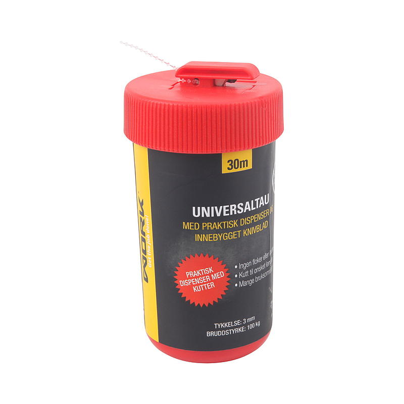 Arbejdsreb 3 mm 30 m, polyester, i æske