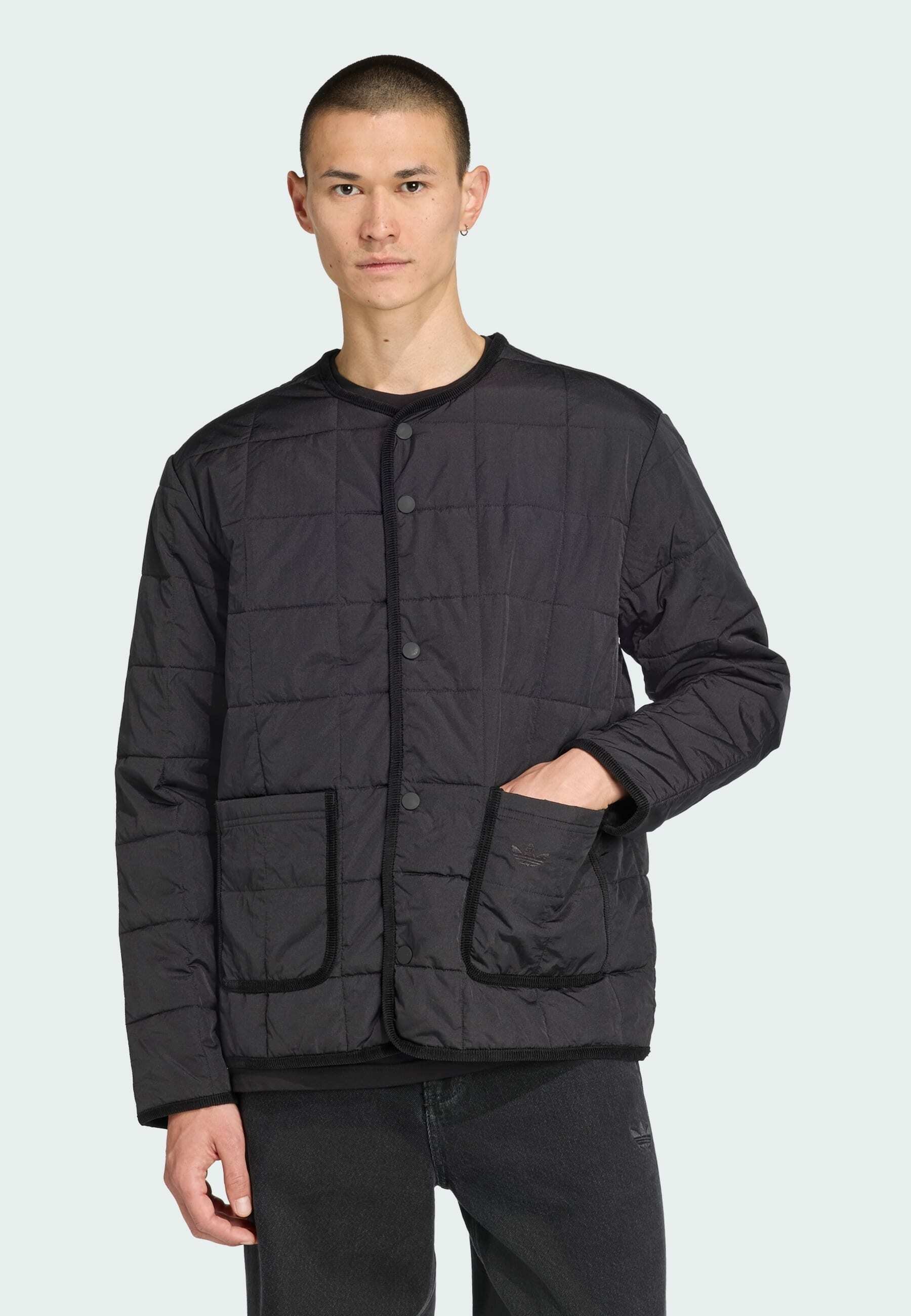 adidas Originals QUILTED - Lehká bunda - black