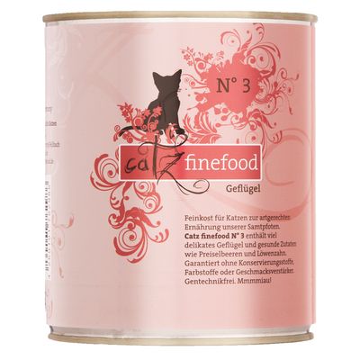 catz finefood dåse blandet prøvepakke 6 x 800 g