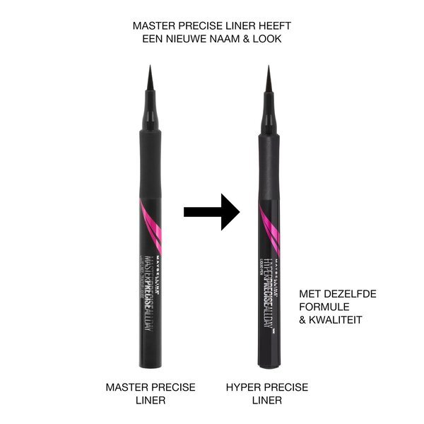 Maybelline New York Eye Studio Hyper Precise All Day Liner acu zīmulis 001 Forest Brown