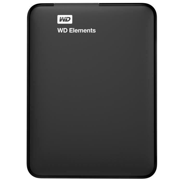 WD - External hard drive - WD Elements™ - 2TB - USB 3.0 (WDBU6Y0020BBK-WESN)