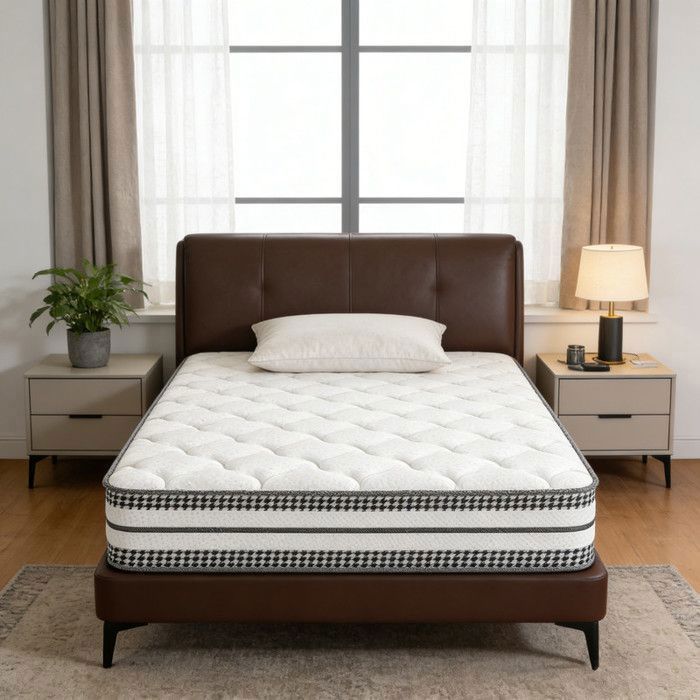 Materasso 90x200, spessore 26 cm, materasso ibrido in memory foam con molle insacchettate, sollievo dai punti di pressione, ergonomico.