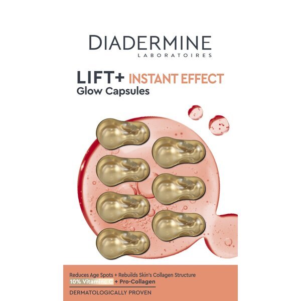 Kapsule Diadermine Lift+ s priamym účinkom<br>7 kusov - Všetky typy pleti
