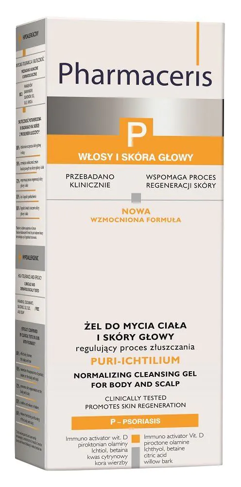 Pharmaceris P Puri Ichtilium Żel do mycia ciała i skóry głowy