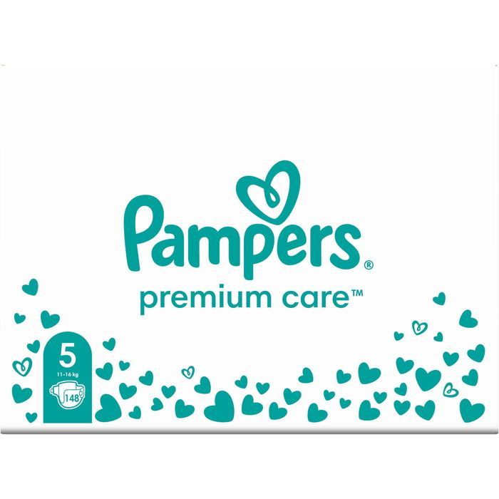 PAMPERS Premium Care vel. 5 (148 unidades)
