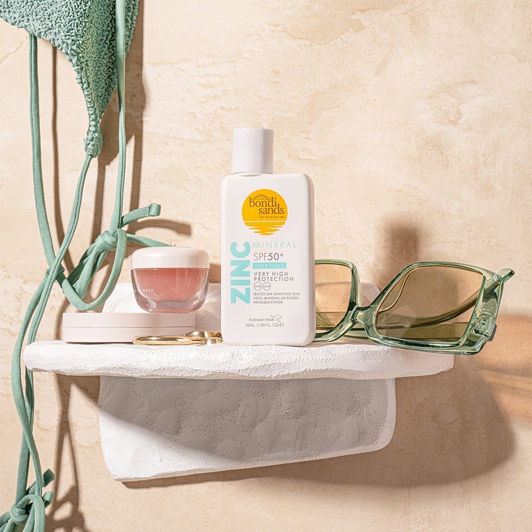 Bondi Sands saules aizsargkrēms, sejas fluīds ar cinka minerāliem, SPF 50 – 50 ml