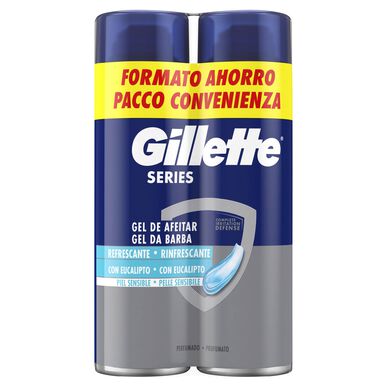 Gillette Duo Series Forfriskende Barberingsgel 200 ml x 2