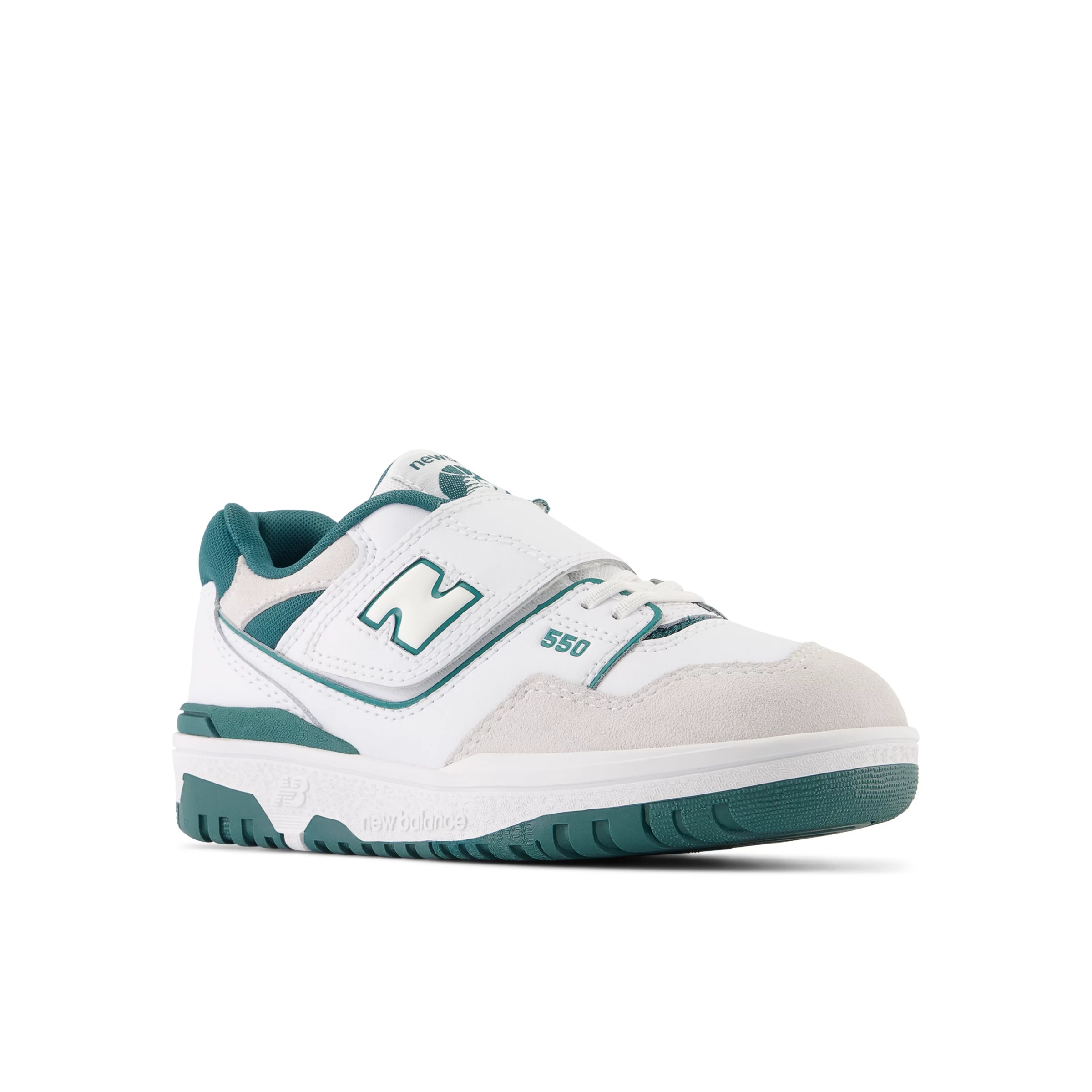 550 Bungee Lace with Top Strap White con vintage teal