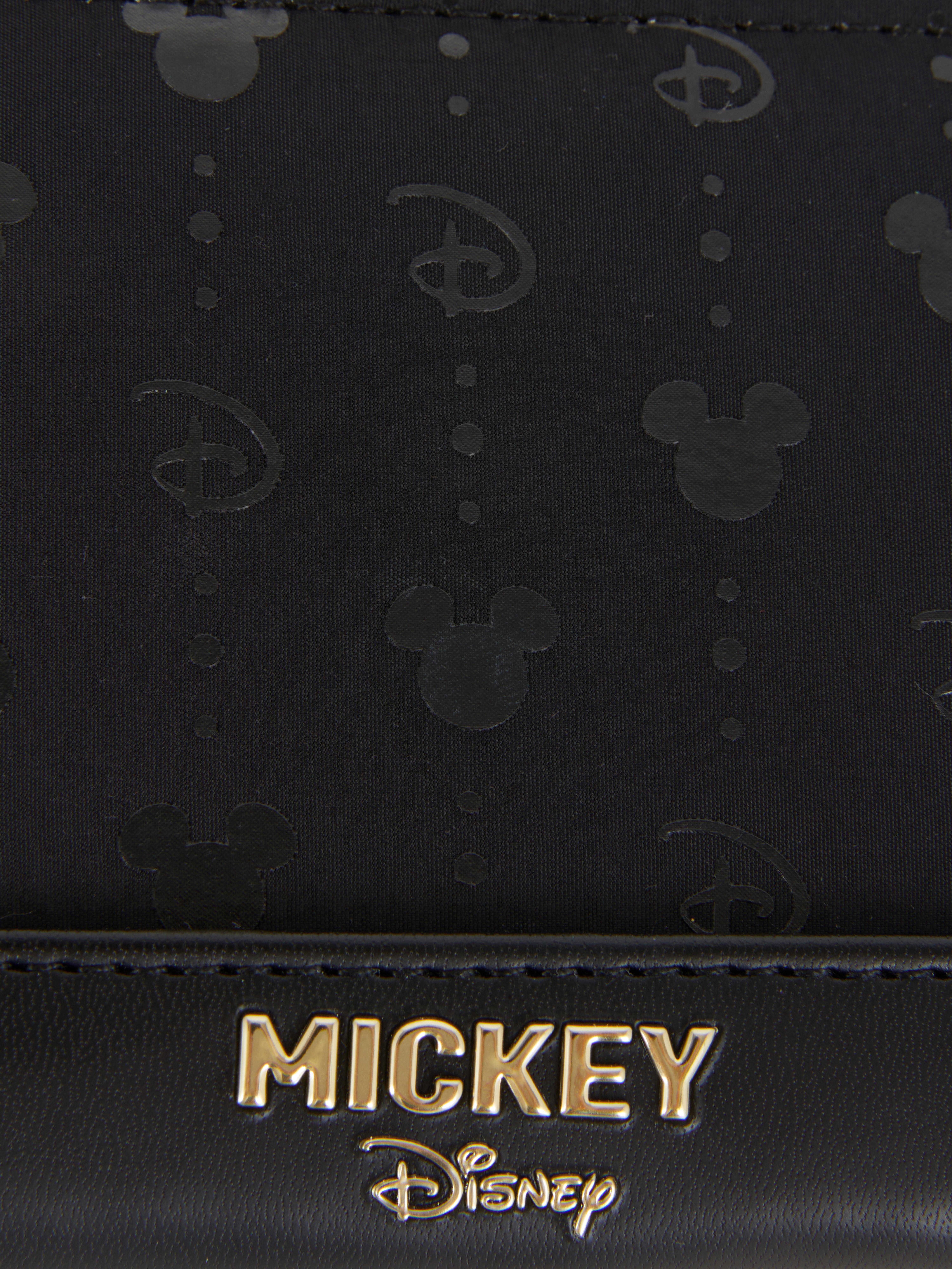 Portofel Disney Mickey Mouse cu emblemă Un portofel Disney Mickey Mouse cu monogramă și model cu emblemă
