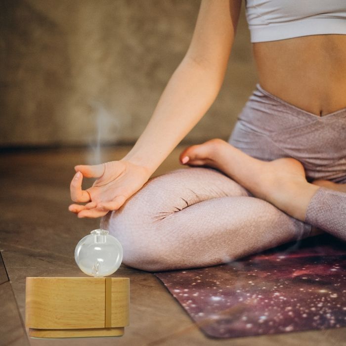 Zen'Arôme Diffuseur d'Huile Essentielle par Nébulisation Cimia - Diffuse à Froid - Idéal pour l'Aromathérapie - Puissance Ajustable