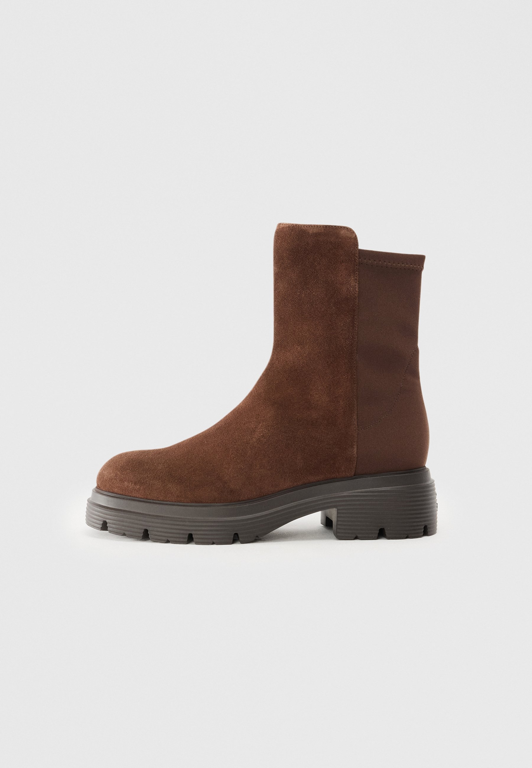 Stuart Weitzman platform enkellaarsjes - walnoot
