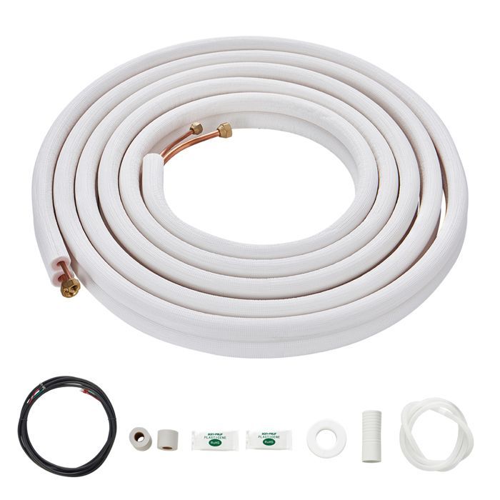Conjunto de minitubería DUOKU - 4876,8 mm - Aislamiento de triple capa - Bomba de calor - HVAC