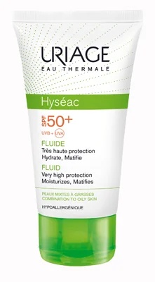 URIAGE Uriage Hysèac Fluido Solar SPF 50+ para pieles mixtas y grasas 50 ml protección solar