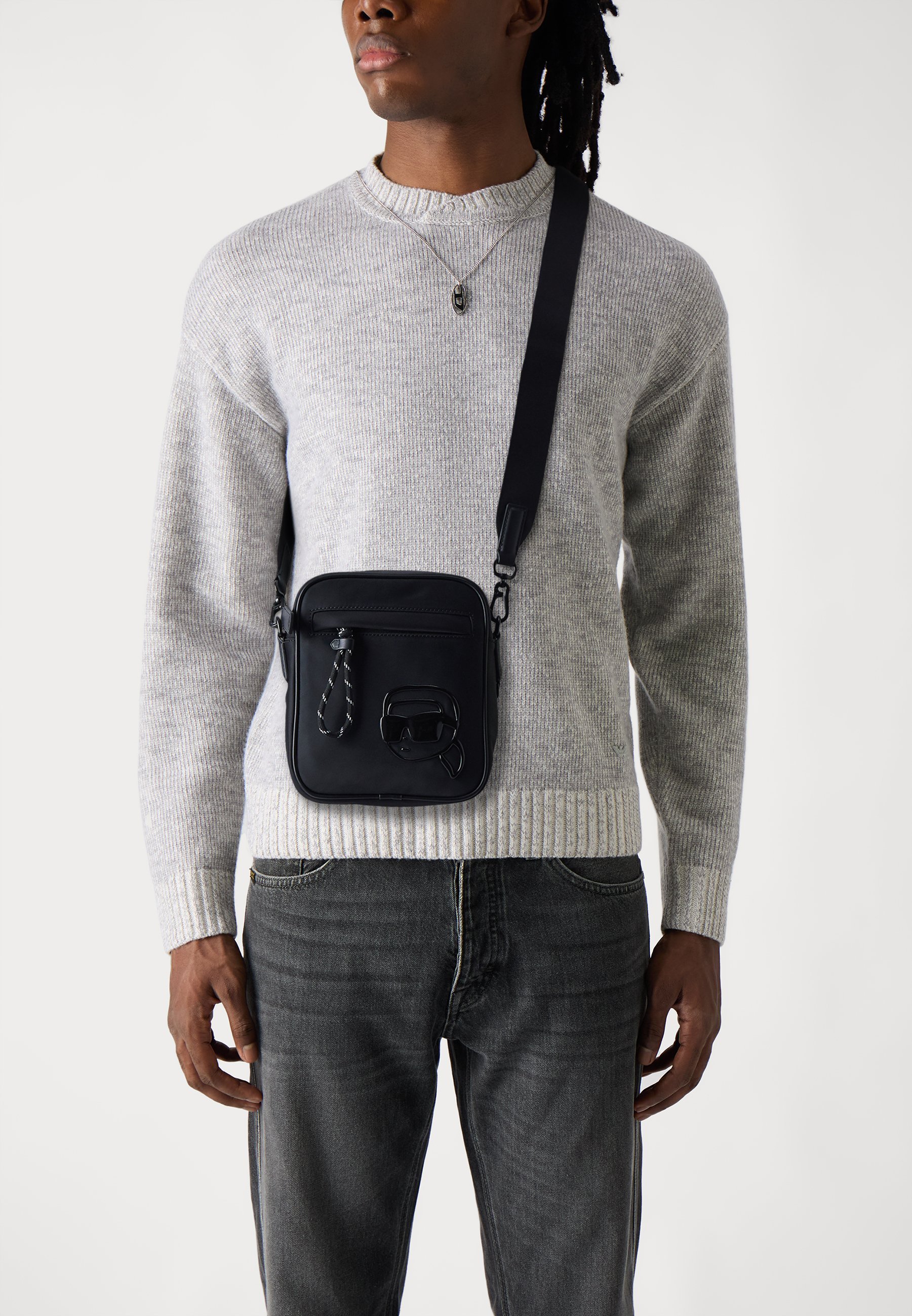 KARL LAGERFELD IKON K - Crossbodytas - zwart