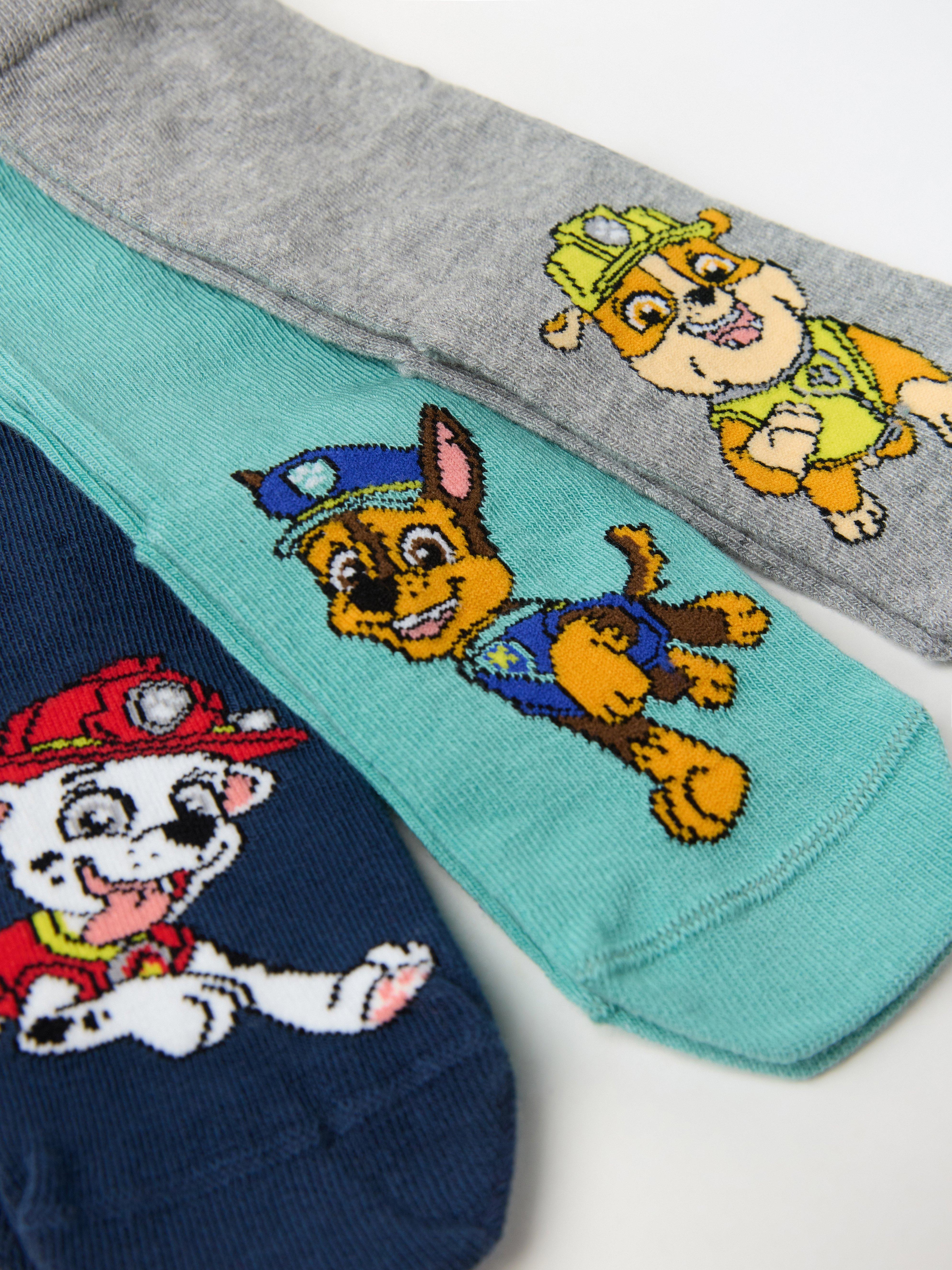 Paquete de 3 pares de calcetines de Paw Patrol color turquesa