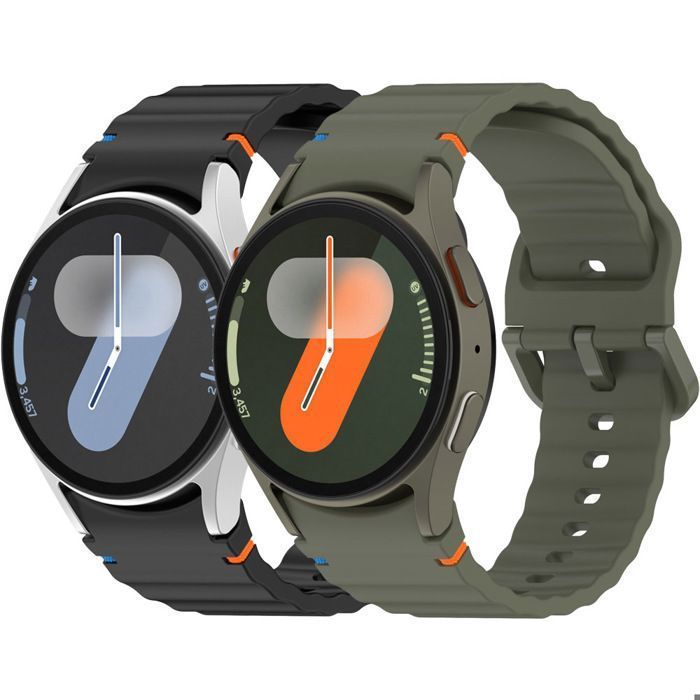 Compatibele armband voor Samsung Galaxy Watch 7 6 5 4 FE Classic 40/43/44/45/47 mm, vervangend exemplaar met decoratieve geweven lijn.