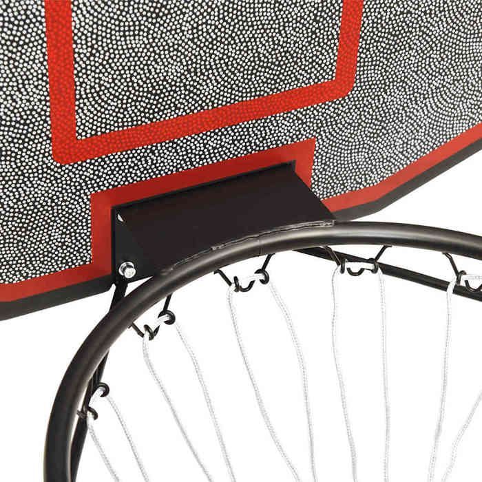 Tablero de baloncesto vidaXL negro 71x45x2 cm Polietileno, aro de baloncesto, tablero 93667