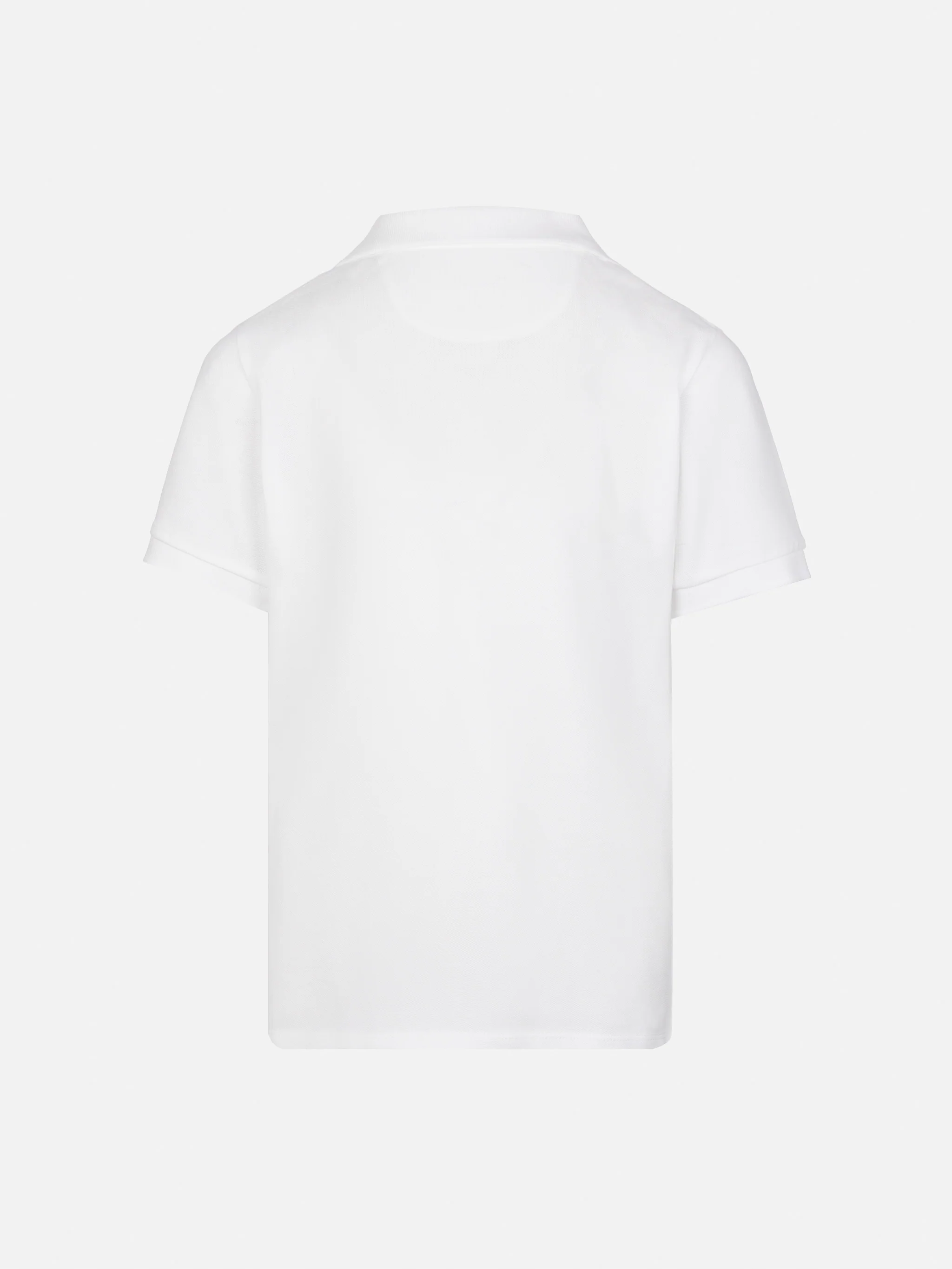 Charles Jr. poloshirt van wit katoenpiqué.