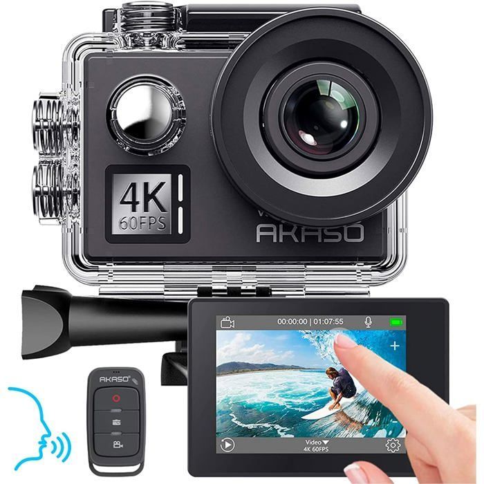 AKASO V50 Elite Native 4K / 60fps Waterproof Sports Camera Ultra HD EIS 4K Wifi 20MP LCD Touch Screen Action Cam