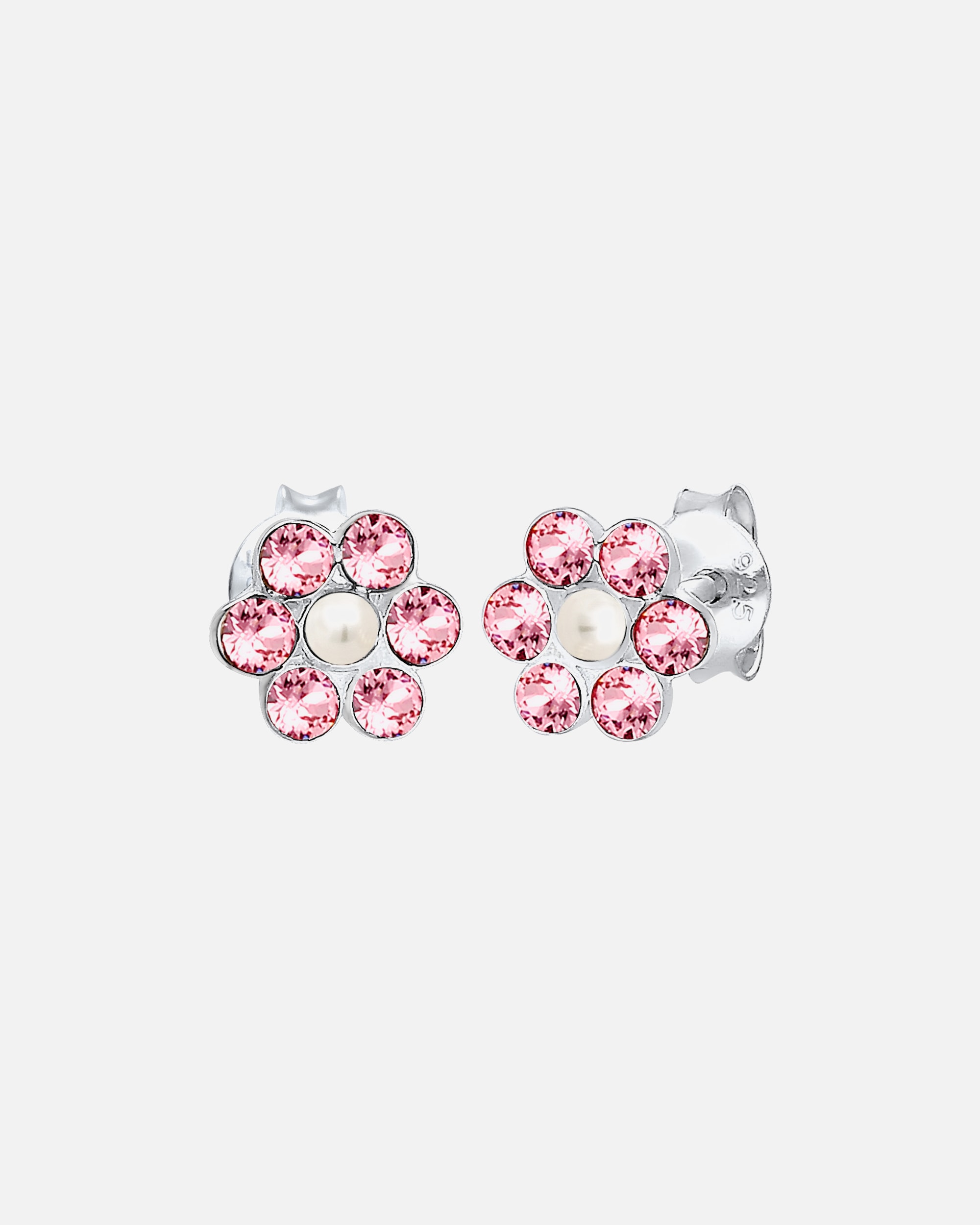 Elli Kinder Blume Floral Kristall 925 Silber