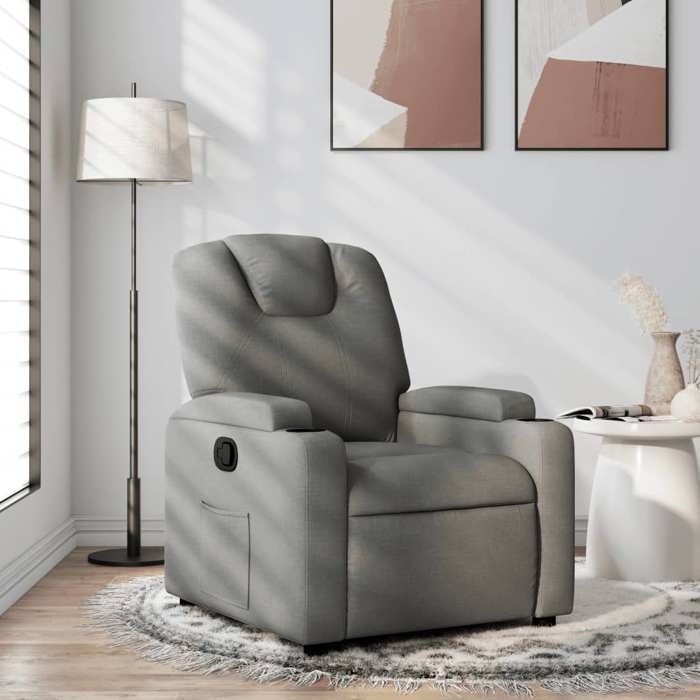 Sillón reclinable vidaXL, silla de relajación con respaldo, asiento con reposabrazos acolchados para sala de estar, moderno, 372366