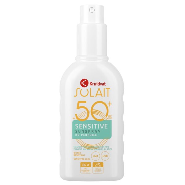 Kruidvat Solait Sensitive SPF50+ Sunspray<br>200ml