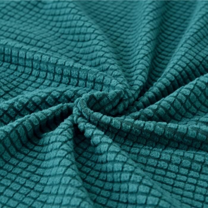 Funda para sofá - 1 pieza - Elástica de 190 a 230 cm - Verde - Felpa