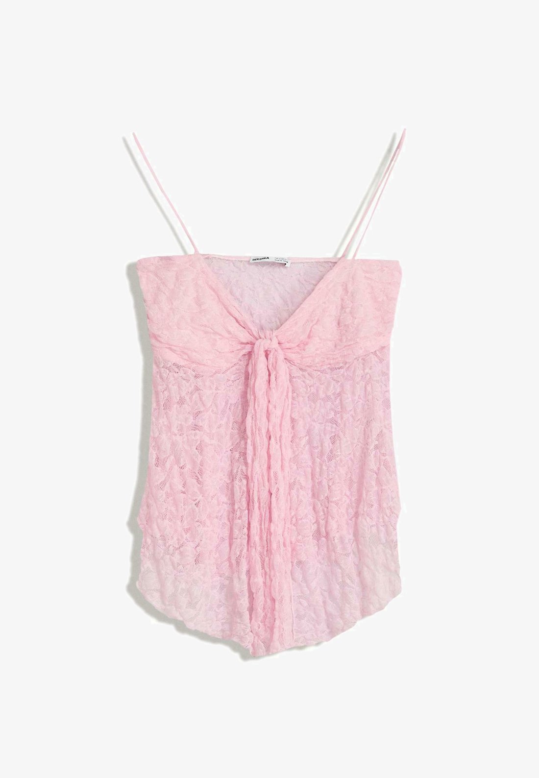 Bershka STRAPPY - Top - rosa chiaro