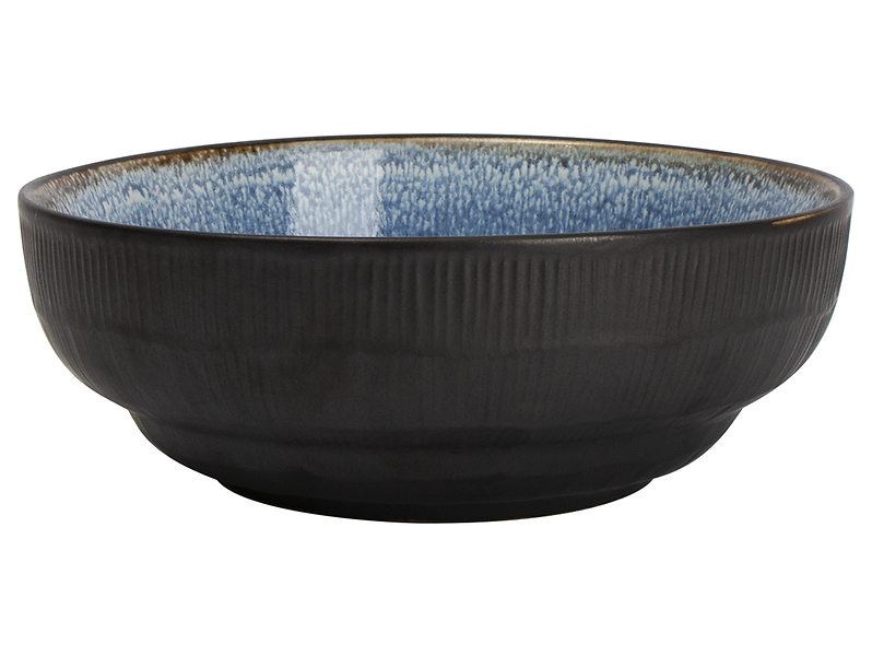 Miska Black Blue Jeans ceramiczna 500 ml czarno-niebieska