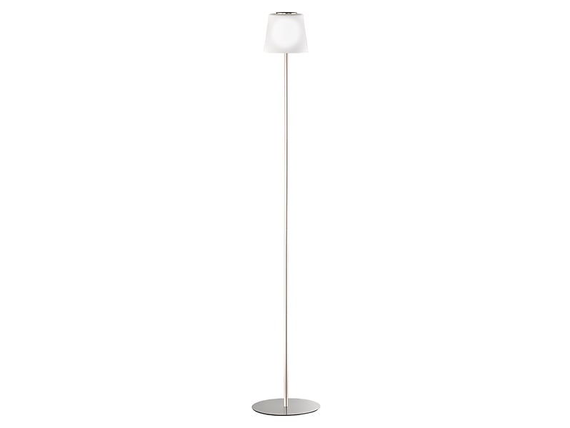 Lampa podłogowa Genk metalowa biała