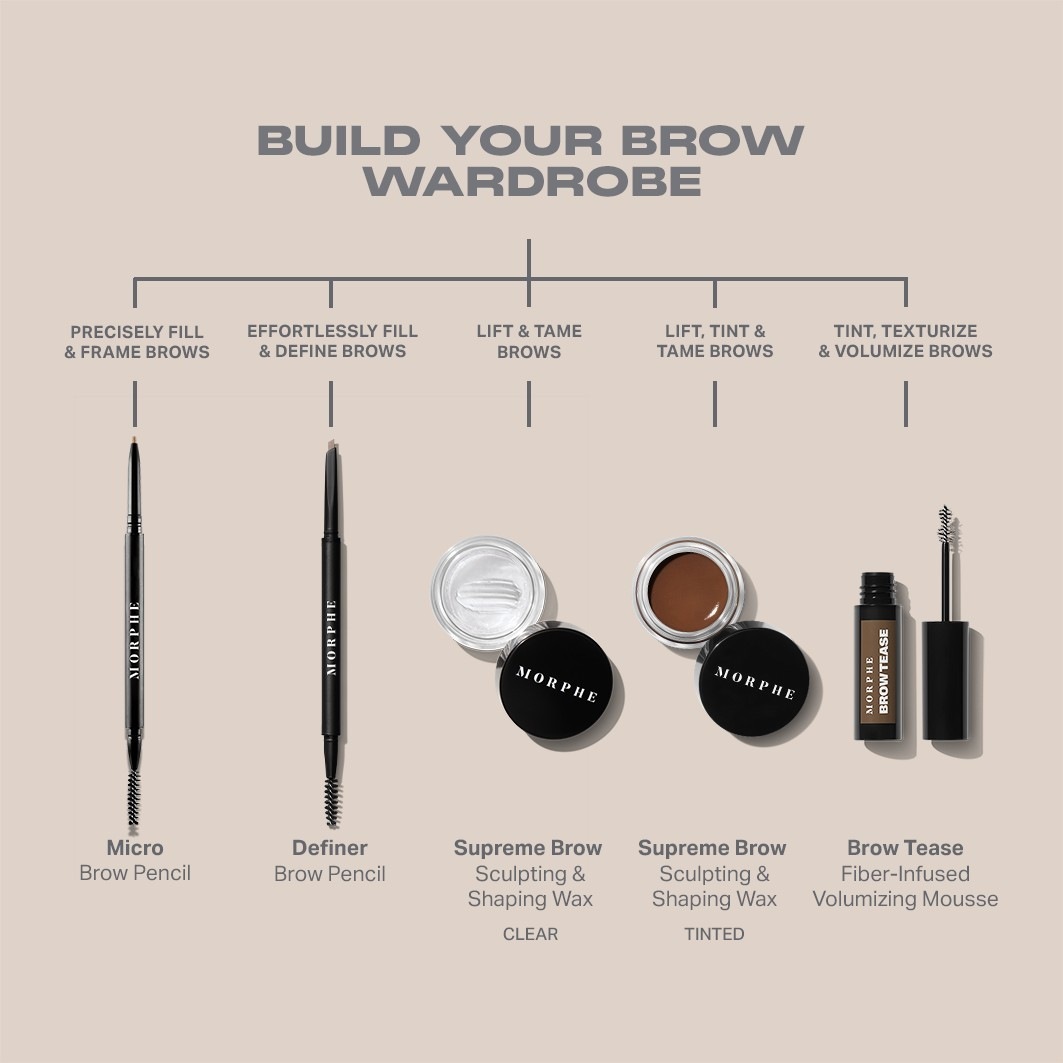 Morphe Brow Tease Fiber Volume Mousse - 5,5 ml