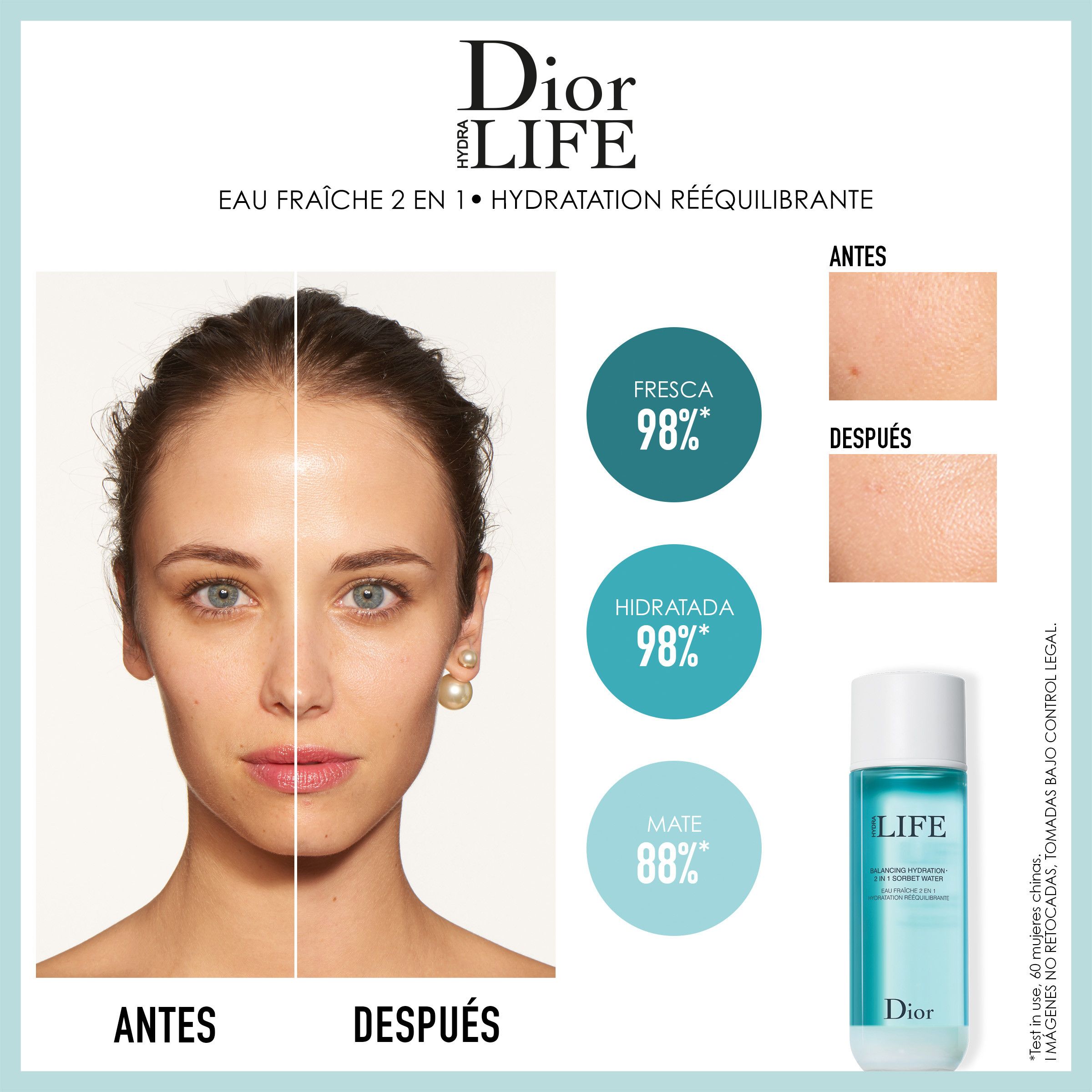 DIOR HYDRA LIFE 2 viename drėkinamasis losjonas Prabangūs drėkikliai ir maitinamosios medžiagos