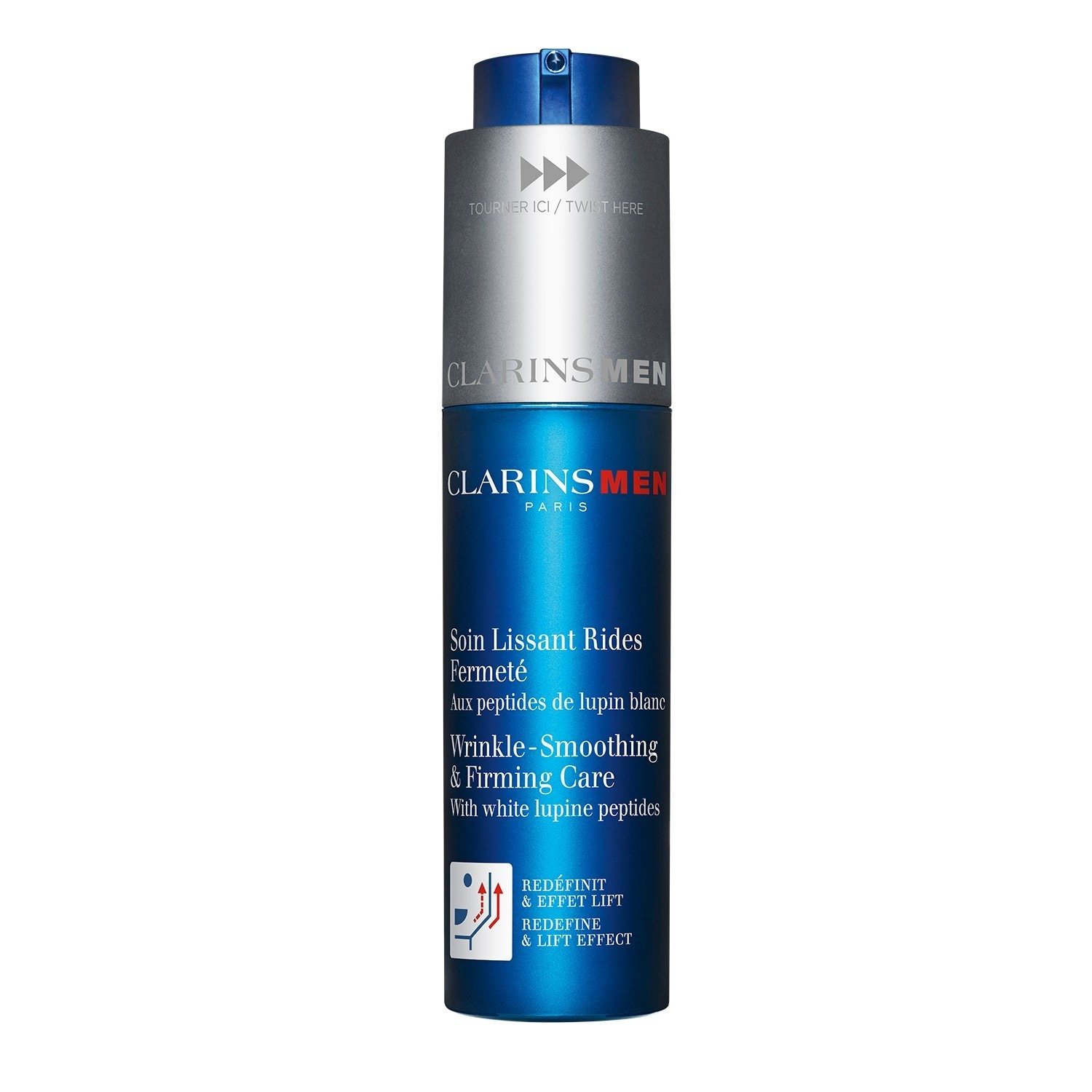 „Clarins“ senėjimą stabdanti priežiūra „ClarinsMen“ raukšles lyginanti ir stangrinanti priežiūra – 50 ml