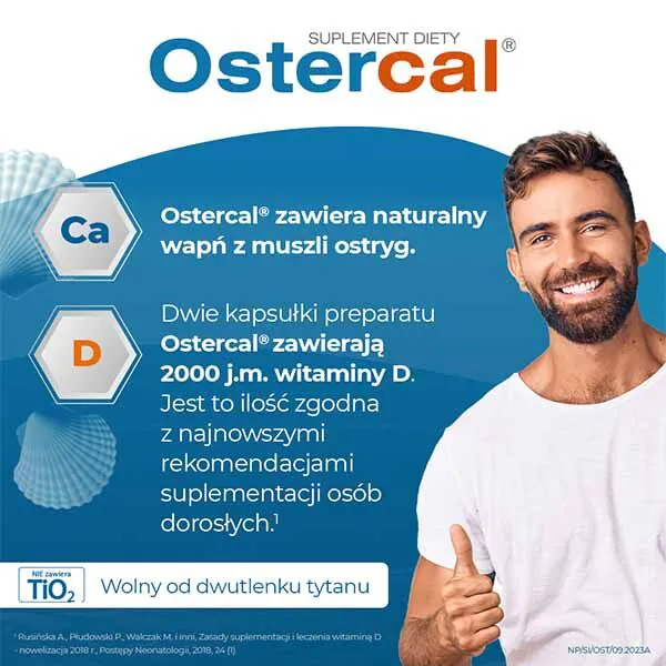 Ostercal, Preparat na wzmocnienie kości, Tabletki powlekane