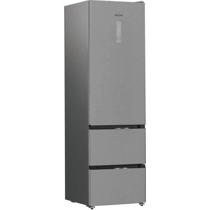 Koelkast met meerdere deuren - WHIRLPOOL - WHKF6352X5E - 351 L - Dual NoFrost - 6th Sense - Klasse D - Multiflow - 203,5 x 59,5 x 66,3 cm - Roestvrij staal