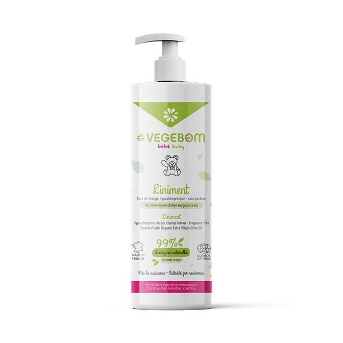Linimento Vegebom Baby Line con dosatore, flacone da 250 ml