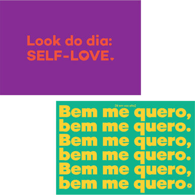 SEM MARCA Conjunto Postais Wells Fica Bem Contigo      14 un 14 un