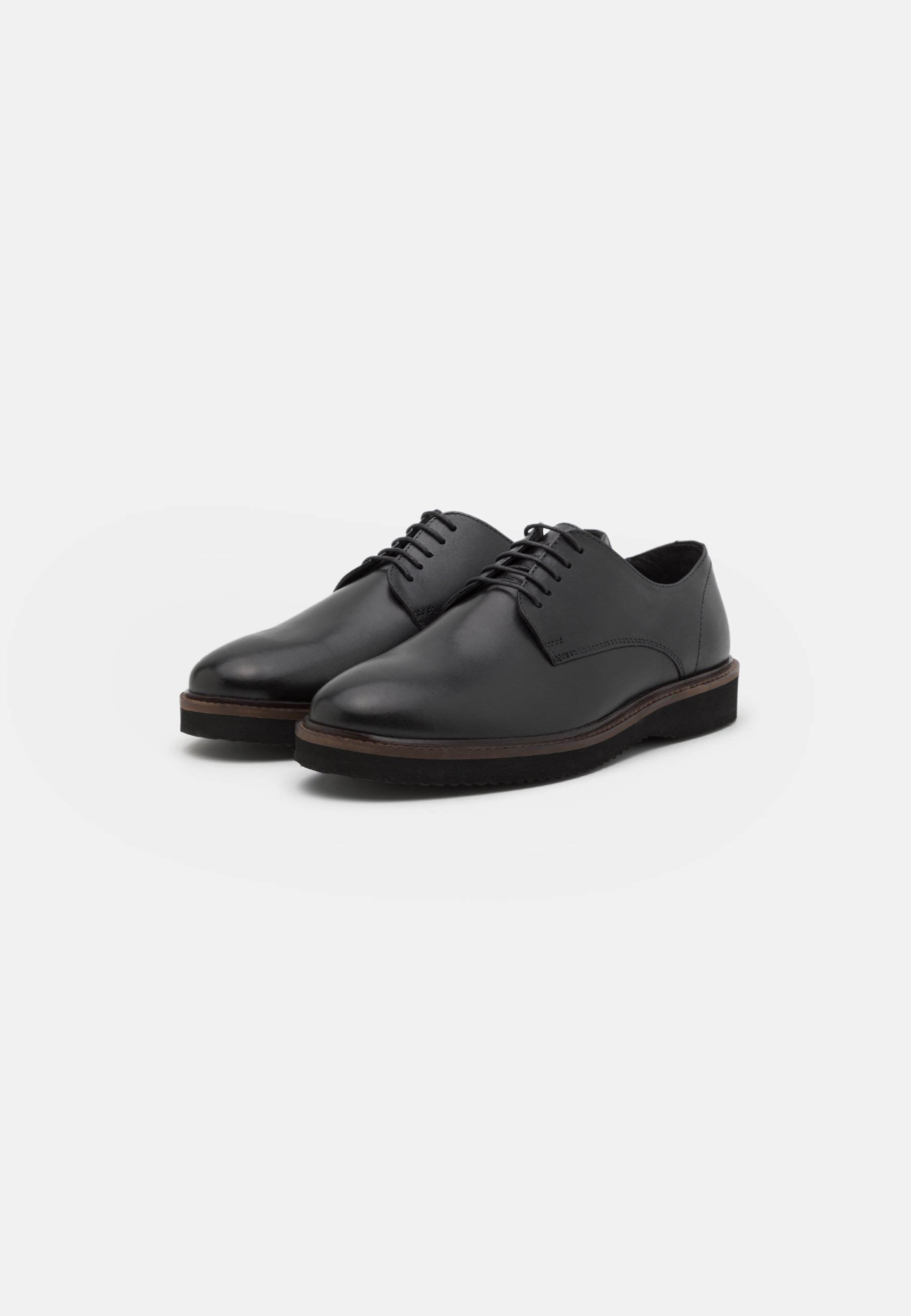 Zign LEATHER - Chaussures à lacets - noires