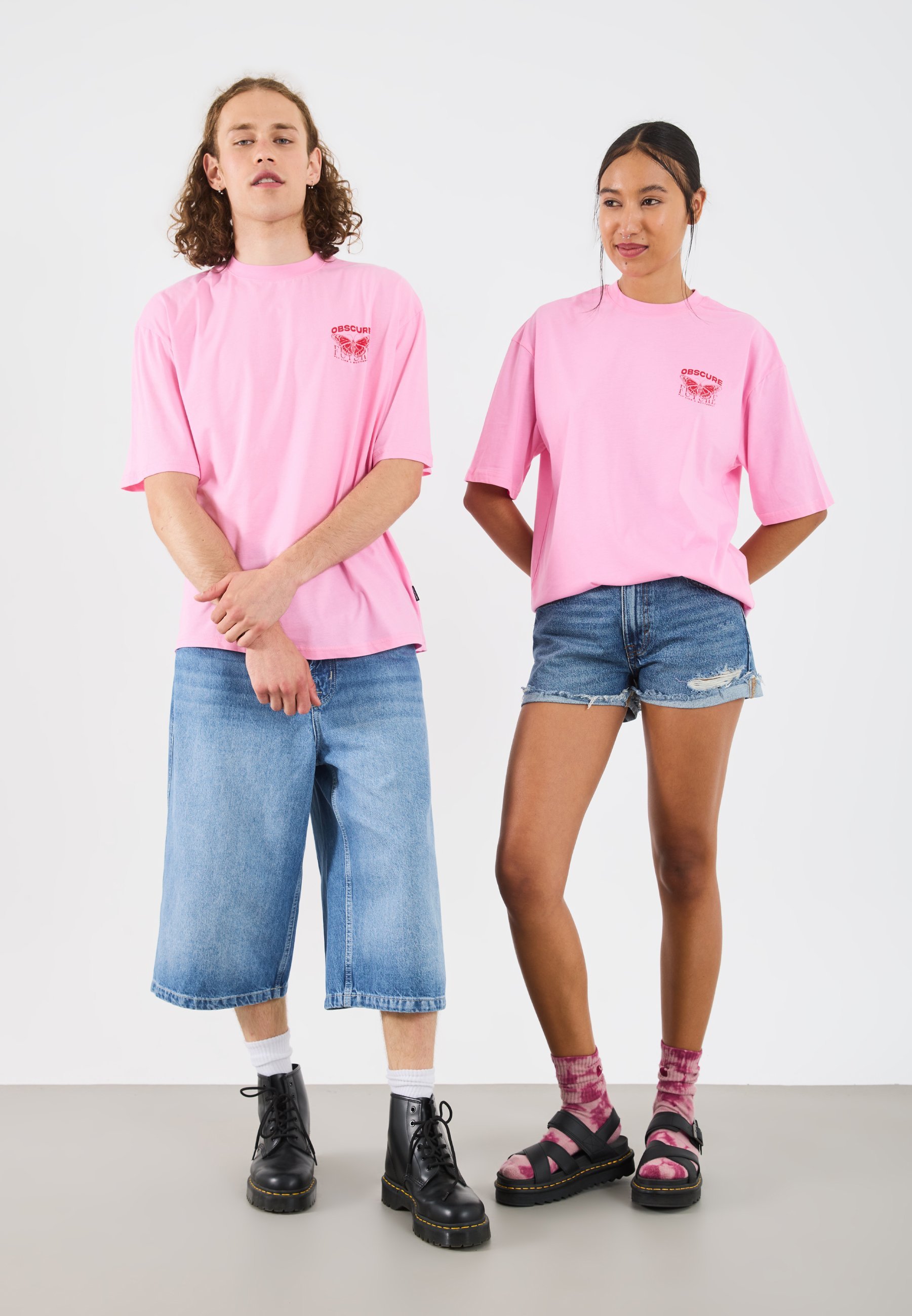 YOURTURN UNISEX - T-shirt met print - roze