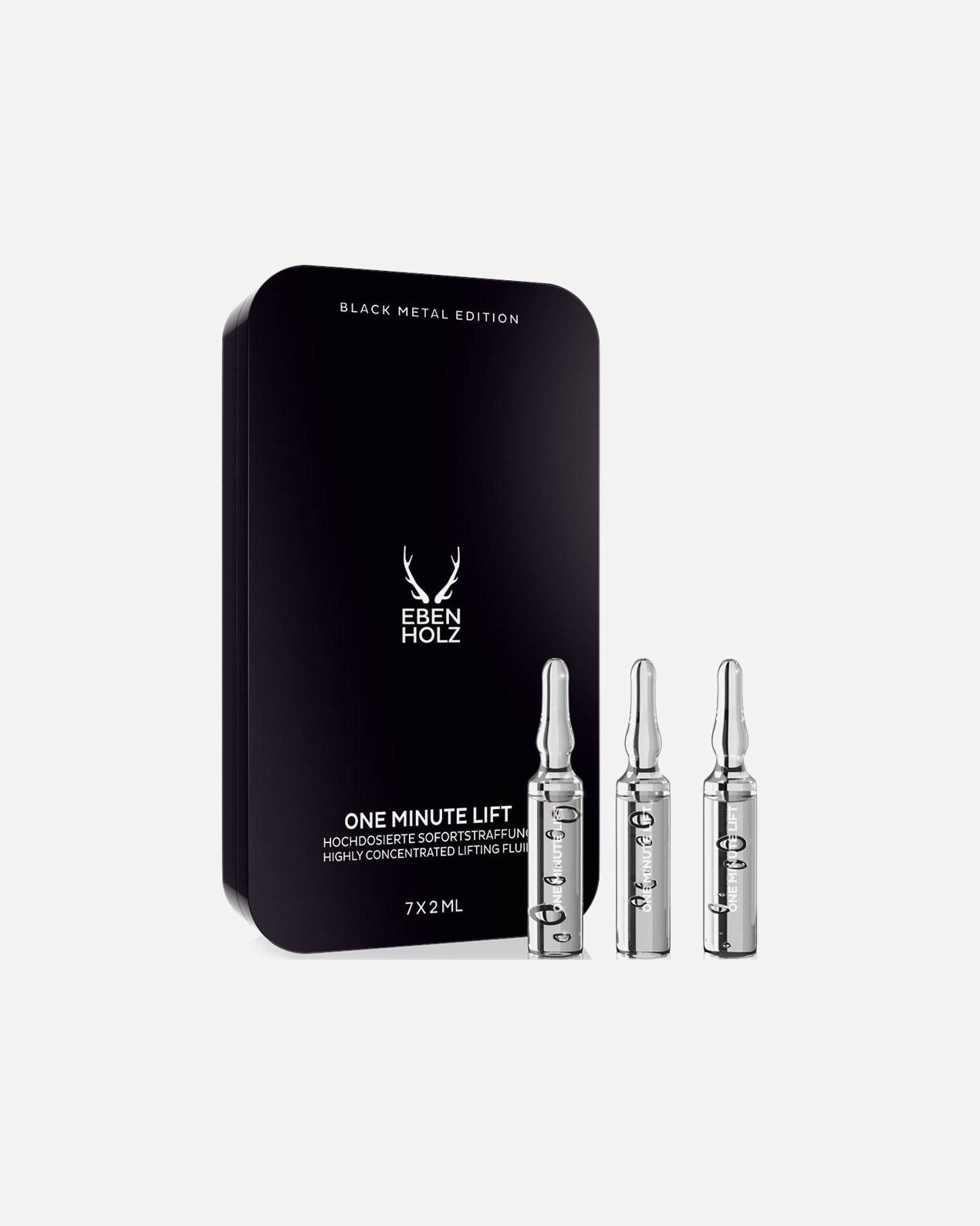 EBONY odos priežiūros veido fluidas „Vienos minutės patempimas“ – 2 ml