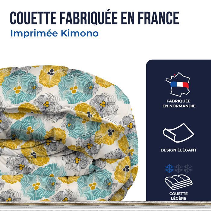 Lightweight duvet with KIMONO pattern, 240x220 cm