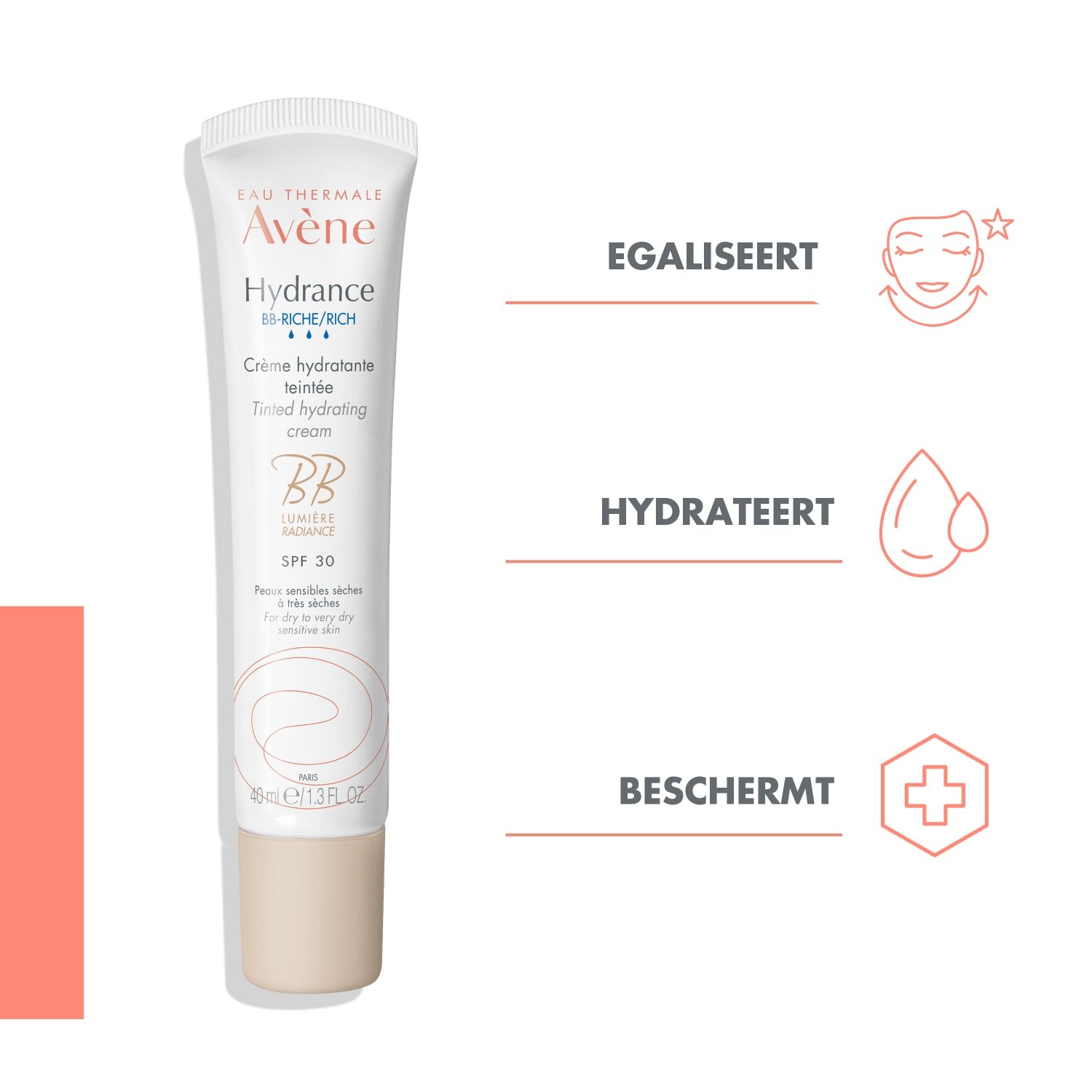 Avène tonējošais dienas krēms Hydrance BB SPF 30 - 40 ml