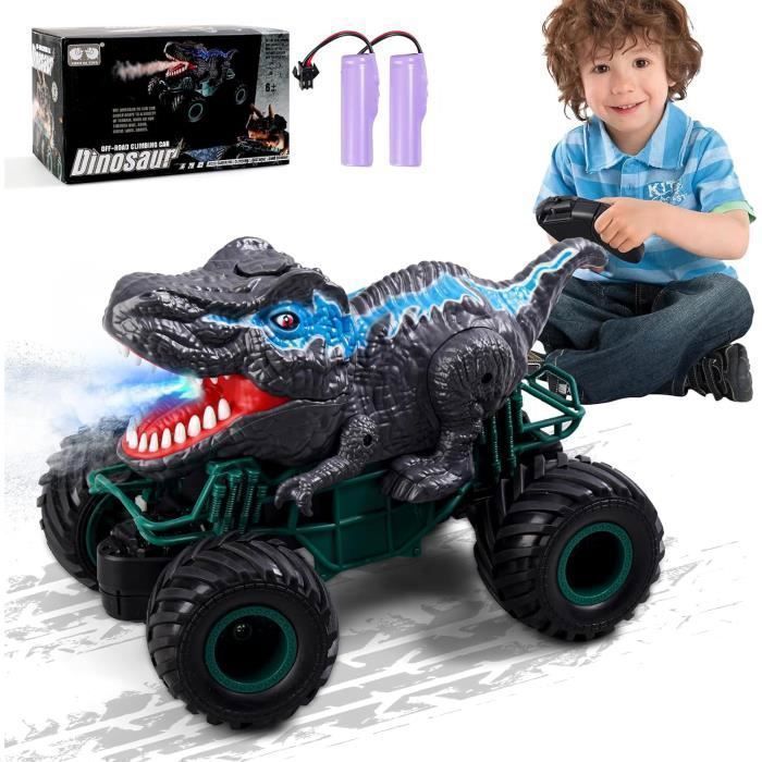 Voiture Télécommandée Dinosaure Telecommande pour Garcon 4 5 6 7 8Ans Mouvements Realistes Robot Radiocommande avec Manette Controle