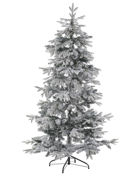 Choinka sztuczna ośnieżona 210 cm biała