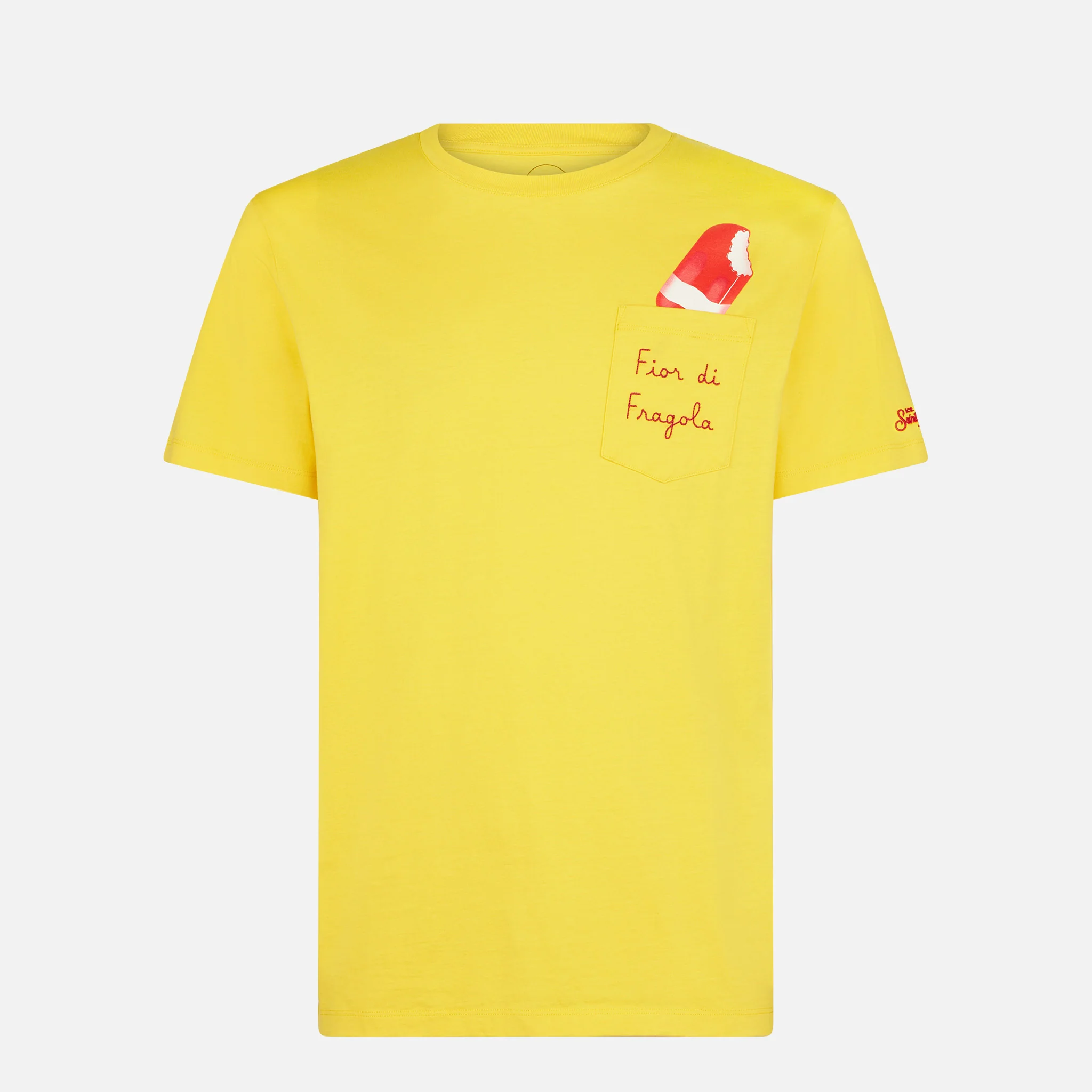 T-shirt Fior di Fragola in cotone con ricamo| ALGIDA® EDIZIONE SPECIAL