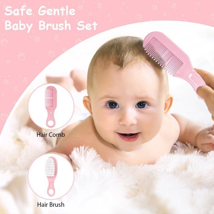 Kit de cuidados para bebês compacto com 20 peças - Artigos de higiene pessoal para recém-nascidos (meninas e meninos).