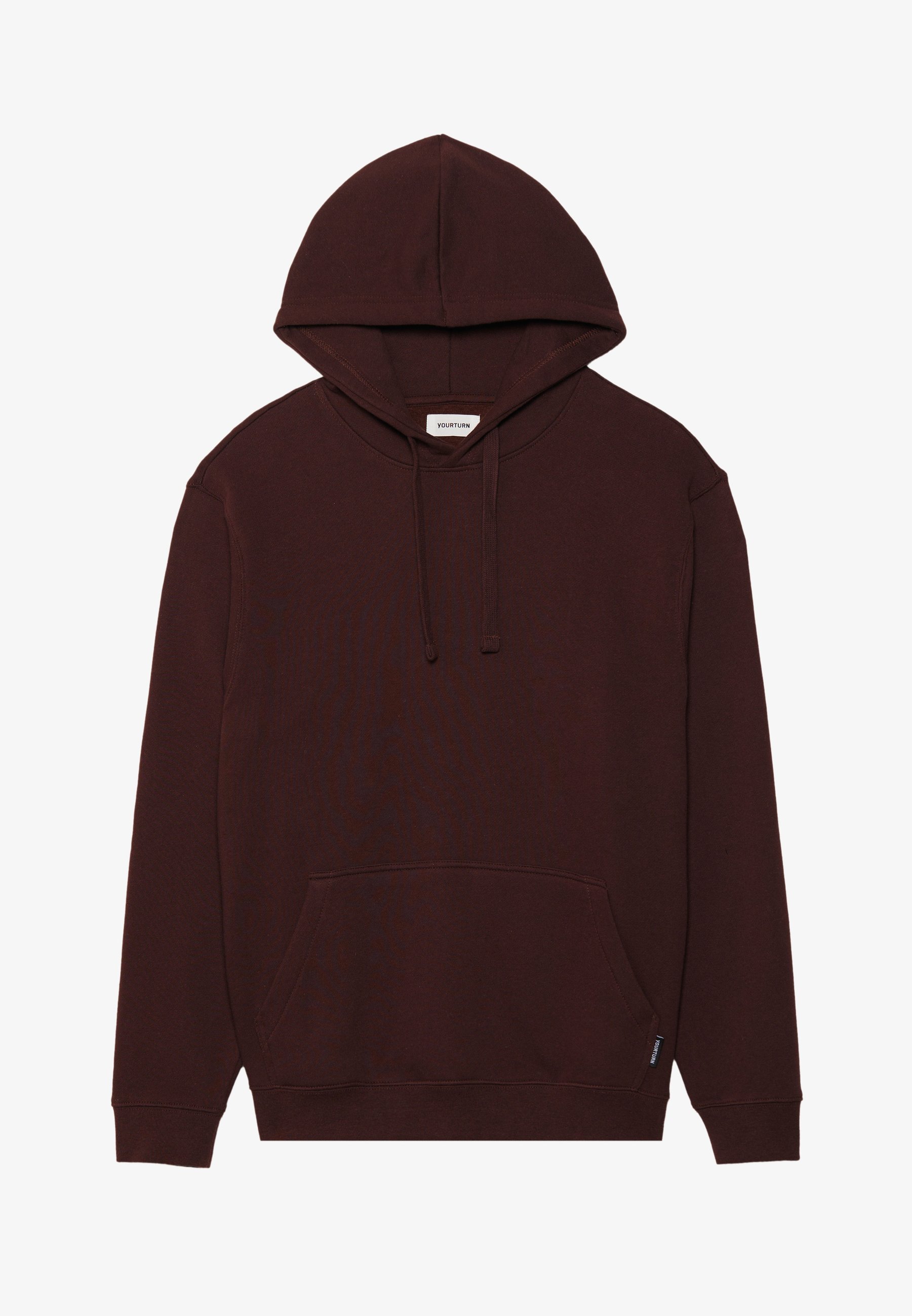 YOURTURN UNISEX - Bluza z kapturem - brązowa