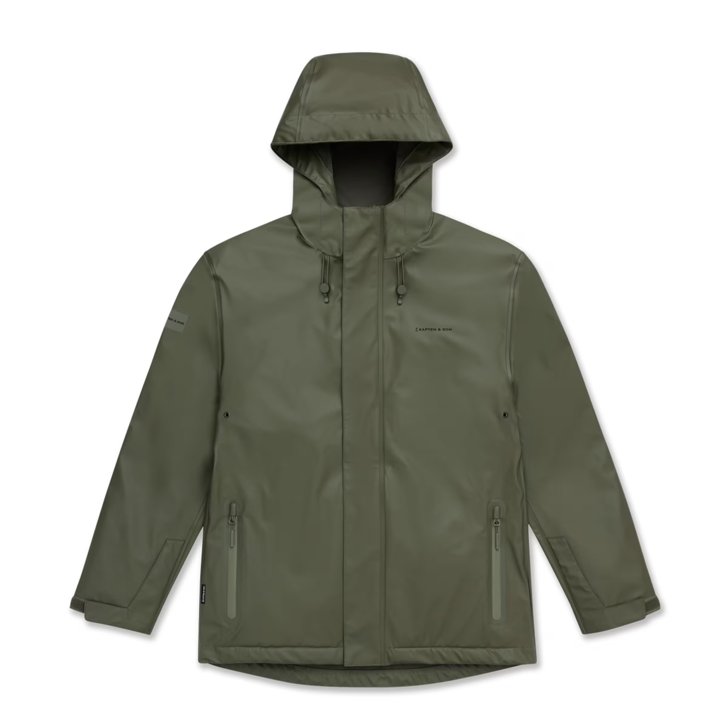 Veste imperméable courte vert forêt pour tous les jours